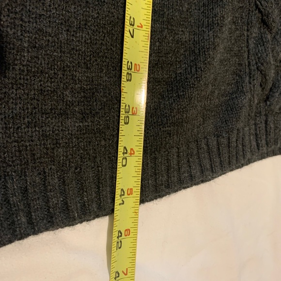 Depeche Mode Cozy Black Cable Knit Sweater Dress Size 18/20 Charcoal Black - Picture 6 of 8